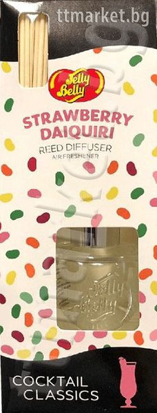 Аромадифузор з ротанговими паличками Jelly Belly Reed Diffuser Air Freshener Strawberry Daiquiri 30 ml 5234 фото