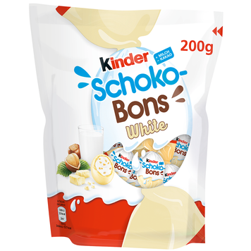 Конфеты в белом шоколаде Kinder Schoko-Bons White 200g 0523 фото