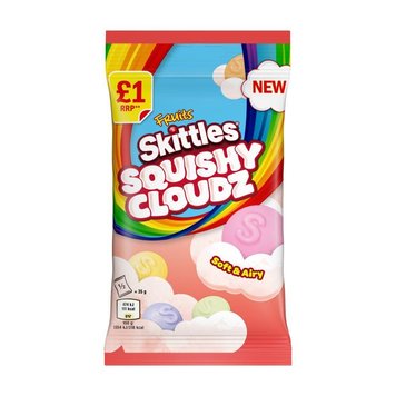 Желейні цукерки Skittles Squishy Cloudz Fruit Sweets Treat Bag 70g 2594 фото