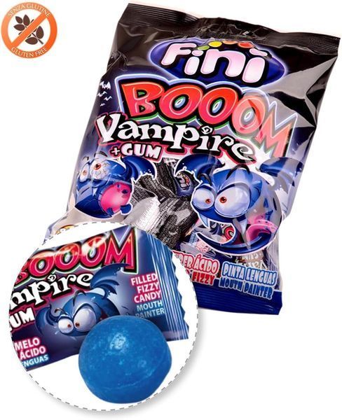 Жевательная резинка Fini Boom Vampire Gum Bubble Gum 80г 7516 фото