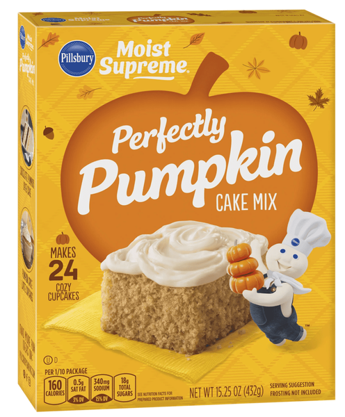 Смесь для выпечки торта Pillsbury Moist Supreme Perfectly Pumpkin Premium Cake Mix 432г 9400 фото