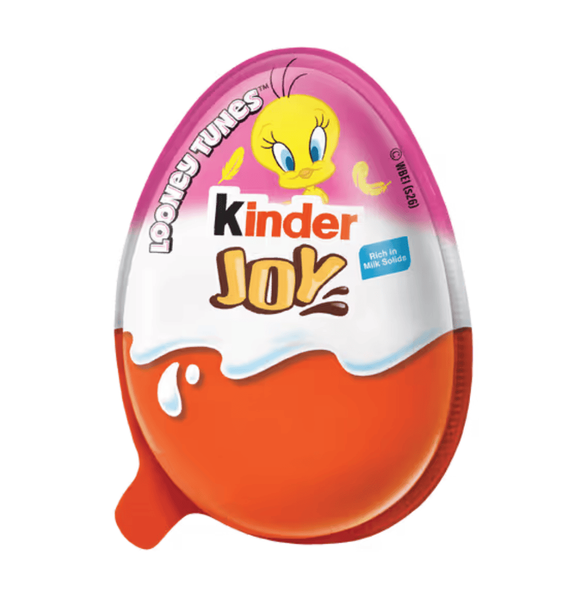 Шоколадные яйца Kinder Joy Looney Tunes Tweety 16шт х 20г 11452 фото