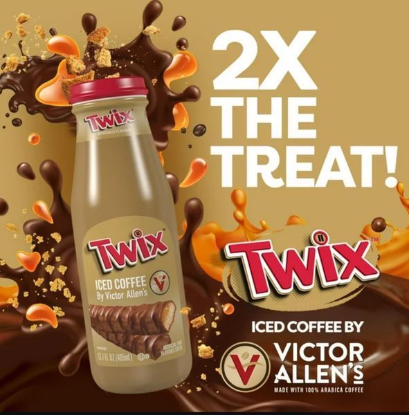 Холодный кофе Twix Victor Allen's Coffee Iced Coffee Latte, 405мл 6650 фото