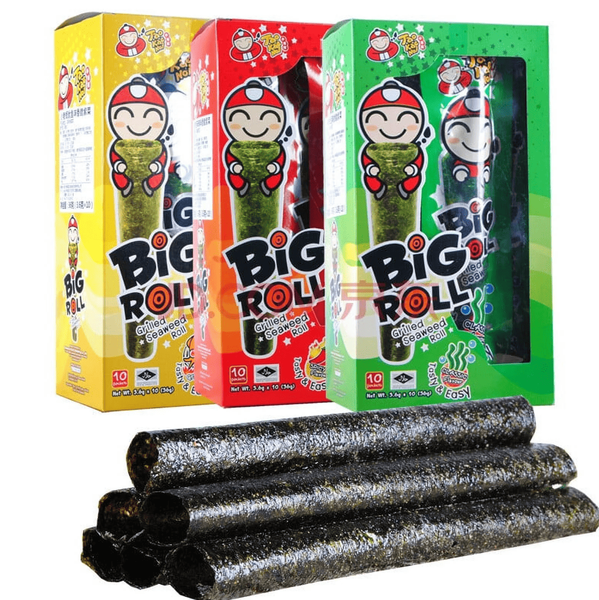 Чипсы Нори Tao Kae Noi Grilled Seaweed Big Roll BBQ Sauce Flavor 9шт х 3г 9691 фото