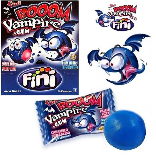 Жевательная резинка Fini Boom Vampire Gum Bubble Gum 80г 7516 фото