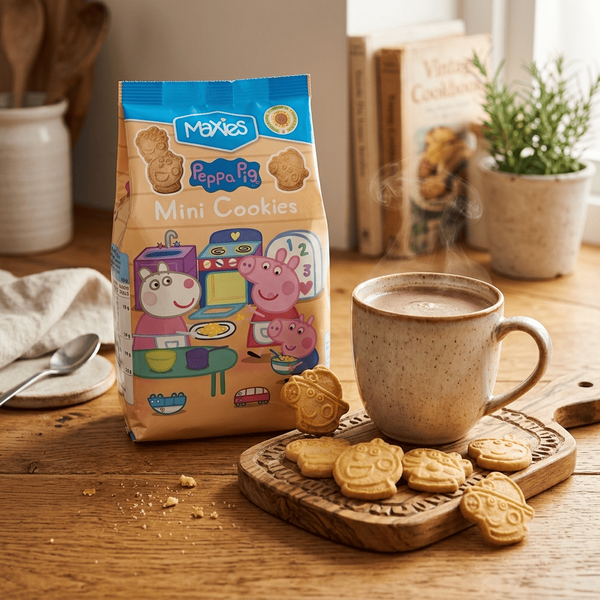 Печиво Maxies Peppa Pig Mini Cookies з ванільним смаком 100г 11230 фото