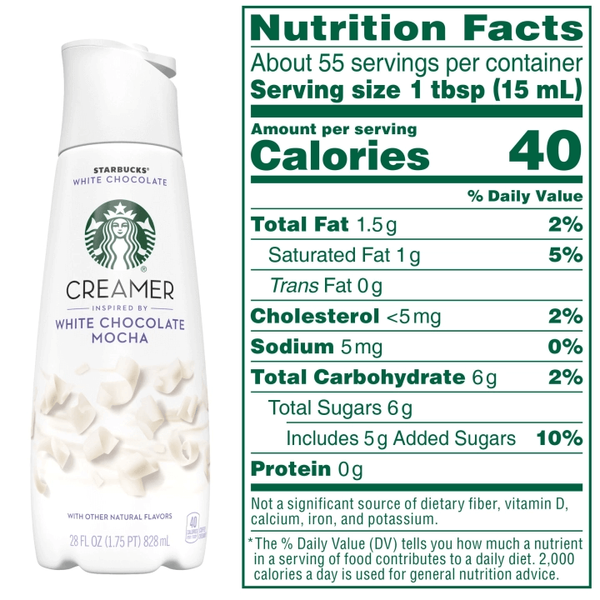 Сливки Старбакс Матча Starbucks Creamer White Chocolate белый шоколад 828 г. 1612 фото