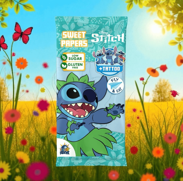 Конфеты с татуировками Lilo & Stitch Eating Paper & Tattoo 8г 9149 фото