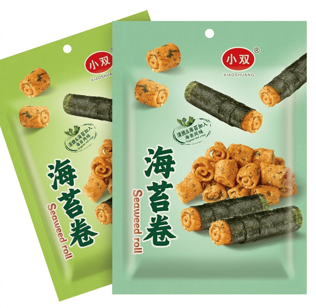Снеки XiaoShuang Seaweed Roll 38г 10779 фото