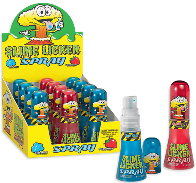 Кислая конфета-спрей Toxic Waste Slime Licker Spray Blue Razz 28мл 9646 фото