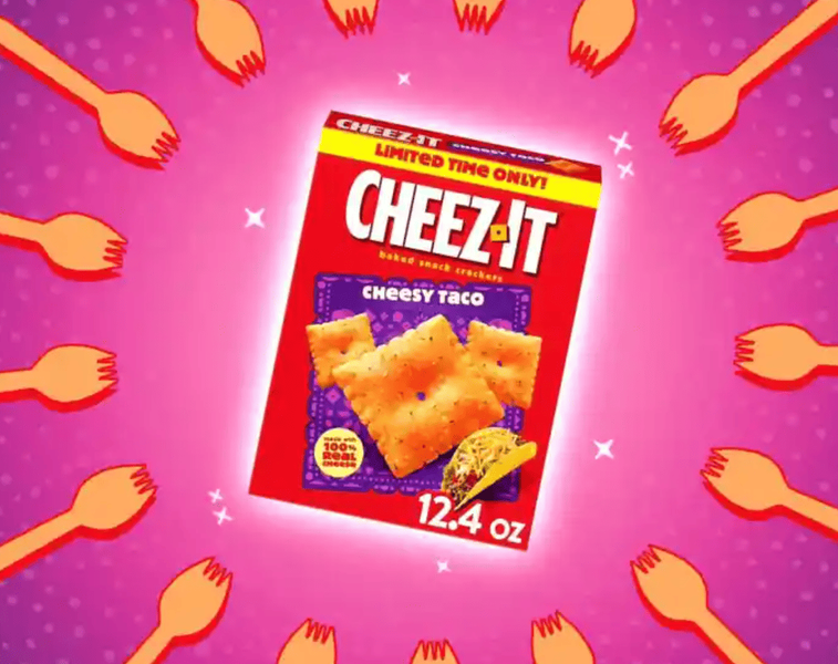 Снеки Cheez-It Cheesy Taco Baked Snack Crackers 351г 11551 фото