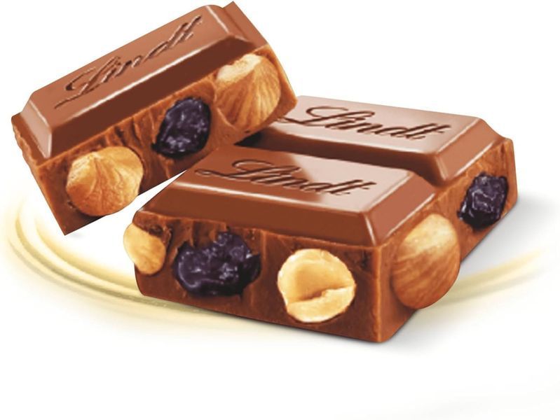 Шоколад Lindt Hazelnut and Raisin Gold Milk Chocolate 300г 9986 фото