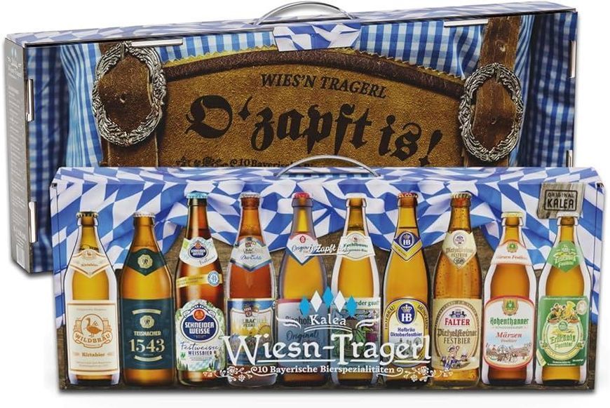 Подарунковий набір пива Kalea Wiesn-Tragerl 0.5 л x 10 шт 7177 фото