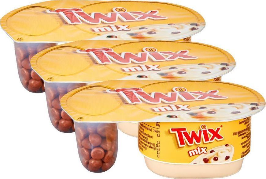Йогурт Danone Twix Mixc с карамелью, 120 г 6293 фото