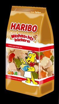 Желейні цукерки Haribo Weihnachtsb&auml;ckerei Fruit Gum Christmas Edition 250g 4196 фото