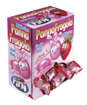 Блок жвачек Fini Panna Fragola 200 шт 4624 фото