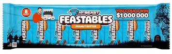 Шоколадные батончики Feastables Mr. Beast Halloween с арахисовым маслом 8 шт. (280 г.) 7333 фото