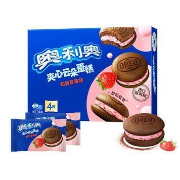 Печенье Oreo Cloud Pies (Strawberry Flavor) 88 g/ 4 pcs 5879 фото