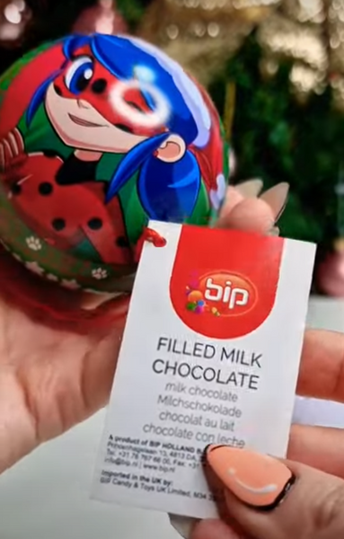 Ялинкова іграшка Bip Christmas Ornaments з шоколадними цукерками 1шт 7615 фото