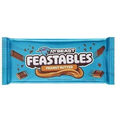 Шоколадные батончики Feastables Mr. Beast Halloween с арахисовым маслом 8 шт. (280 г.) 7333 фото