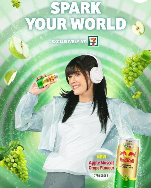 Энергетик ​​​​​​​Red Bull Energy Sparkling Apple Muscat Grape Zero Sugar 250 мл 9100 фото