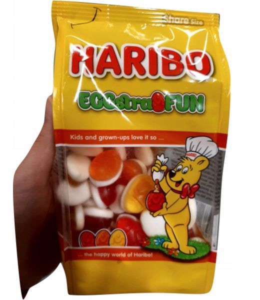 Желейні цукерки Haribo Eggstra Fun з вершковим начинням, 250г 6627 фото