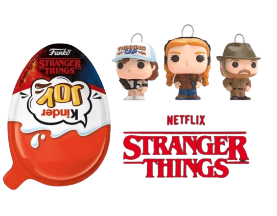 Шоколадные яйца Kinder Joy Funko Pop Stranger Things 72шт х 20г 9301 фото