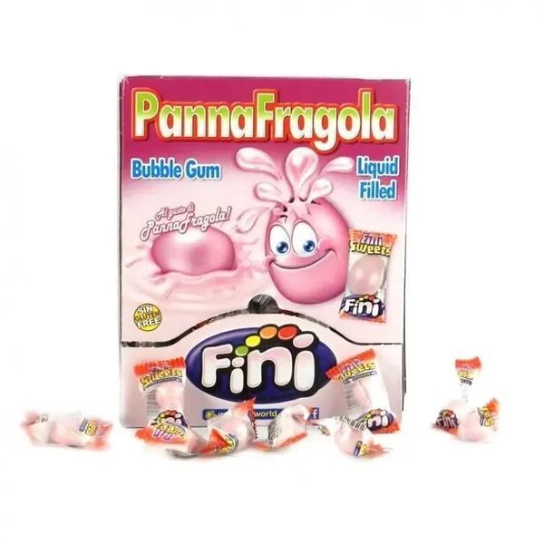 Блок жуйок Fini Fini Panna Fragola 200 шт 4624 фото