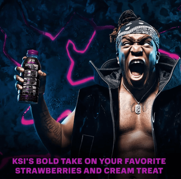 Напій Prime KSI The Nightmare Strawberry Cream 500 мл 9501 фото