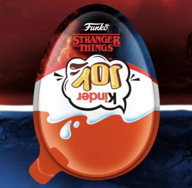 Шоколадные яйца Kinder Joy Funko Pop Stranger Things 72шт х 20г 9301 фото