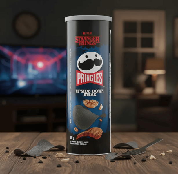Чіпси Pringles Netflix Stranger Things Upside Down Steak Flavor 107г 10136 фото