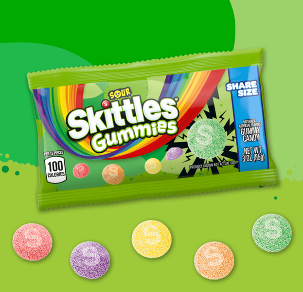 Жувальні цукерки Skittles Gummies Sour Gummy Candy 85г 10385 фото