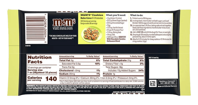 Драже M&M's Milk Chocolate Halloween Blend Candy 283г 9351 фото