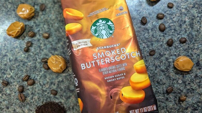 Молотый кофе Starbucks Smoked Butterscotch Ground Coffee 482г 7184 фото