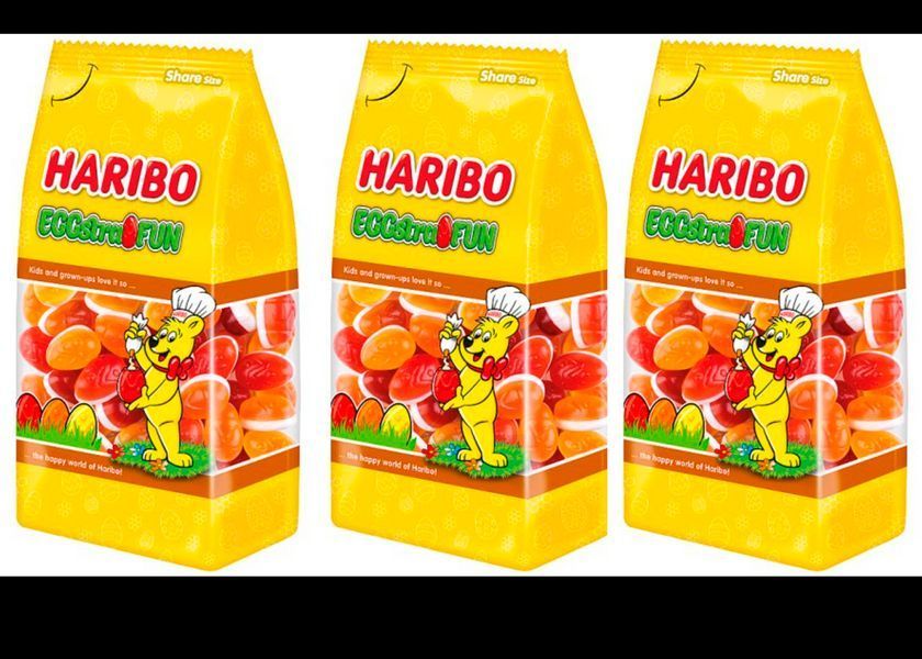 Желейні цукерки Haribo Eggstra Fun з вершковим начинням, 250г 6627 фото