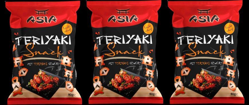Кукурузный снэк XOX Asia Teriyaki Snack 80г 6982 фото