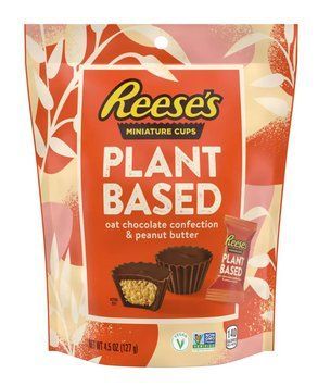 Шоколадные конфеты Reese's Plant-Based Peanut Butter Cup Minis 127г 8753 фото