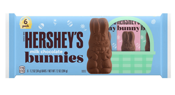Шоколадні зайчики Hershey's Milk Chocolate Bunnies Easter Candy 6шт, 204г 10834 фото