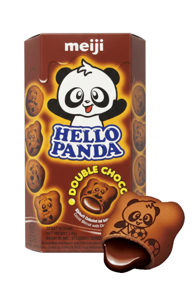 Шоколадное печенье Meiji Hello Panda Double Choco 42г 9938 фото