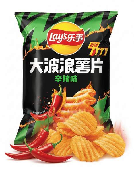 Чипсы Lay's Pure Spicy Flavor Potato Chips 70г 5887 фото