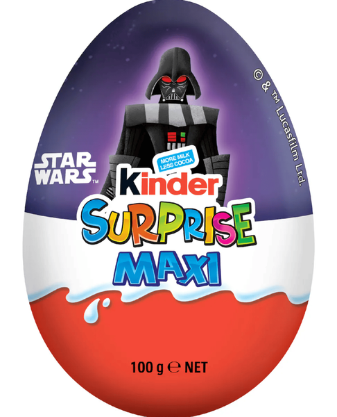 Шоколадное яйцо Kinder Surprise Maxi Star Wars 100г 10187 фото
