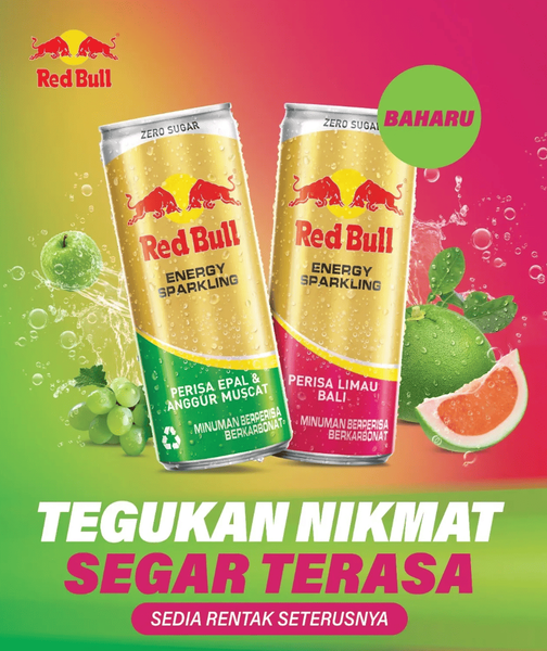 Енергетик Red Bull Energy Sparkling Perisa Limau Bali Zero Sugar 250г 10731 фото
