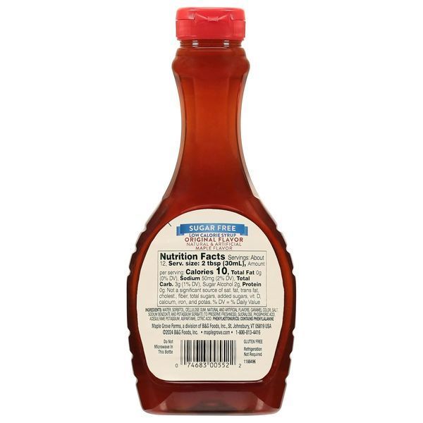 Сироп Maple Grove Farms Syrup Sugar Free Original Flavor 355мл 10781 фото