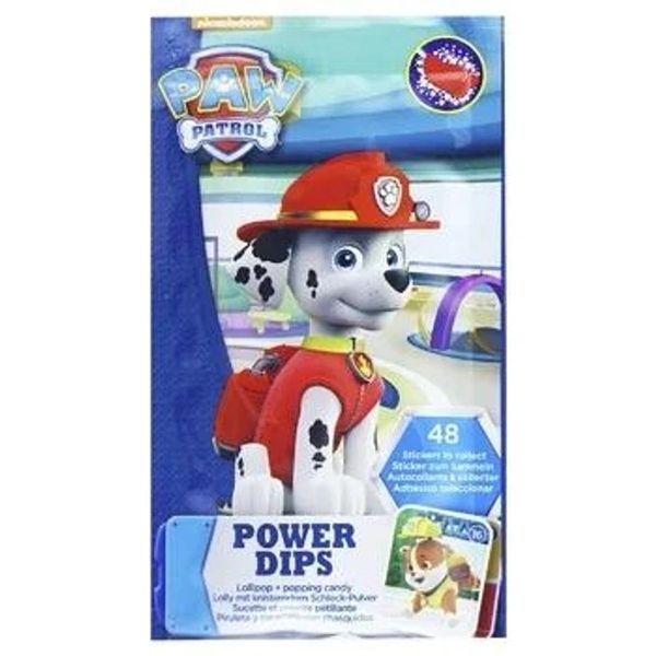 Леденец с шипучим порошком Щенячий Патруль Nickelodeon Paw Patrol Power Dips 12г 7465 фото