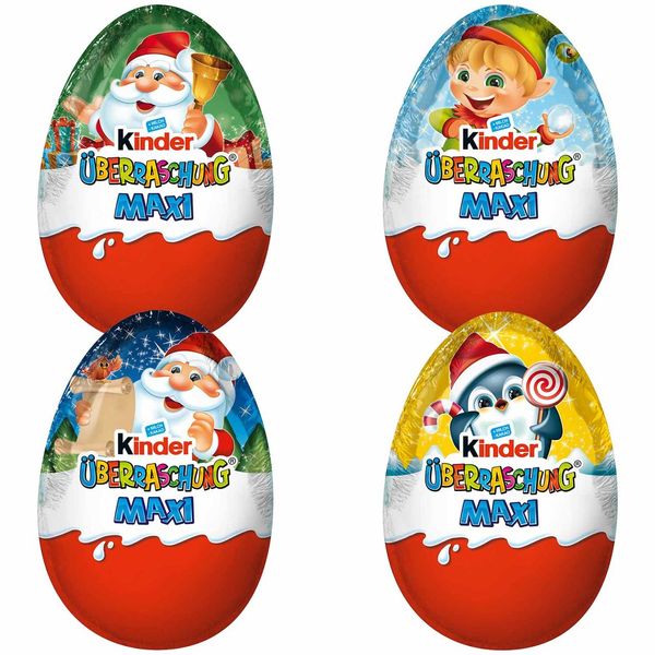 Шоколадне яйце Kinder MAXI 100g (Термін придатності до 04. 2024) 4406 фото