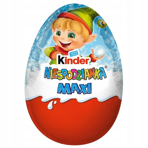 Шоколадное яйцо Kinder MAXI 100g (Термін придатності до 04. 2024) 4406 фото