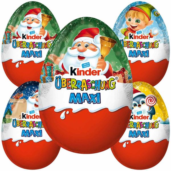 Шоколадное яйцо Kinder MAXI 100g (Термін придатності до 04. 2024) 4406 фото