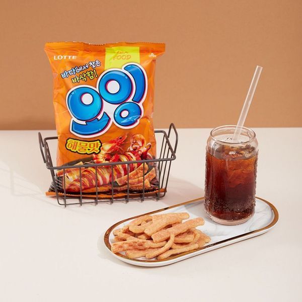 Корейський снек Lotte Oing Squid Seafood Snack 75г 8435 фото