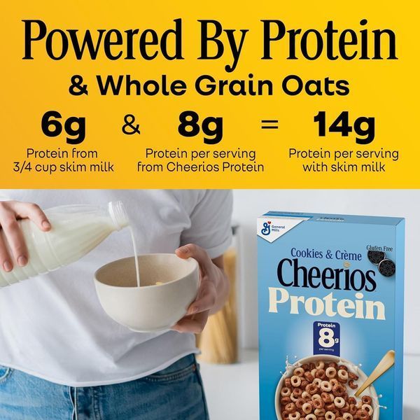 Сухий сніданок General Mills Cheerios Protein Cookies and Creme 425г 11503 фото