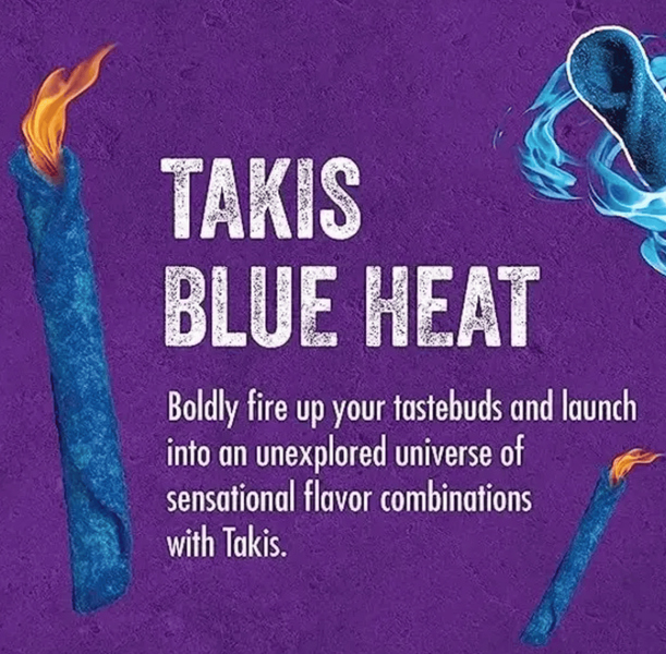 Чипсы Takis Blue Heat Mini Tortilla Chips со вкусом перца чили 10шт х 35г 10531 фото